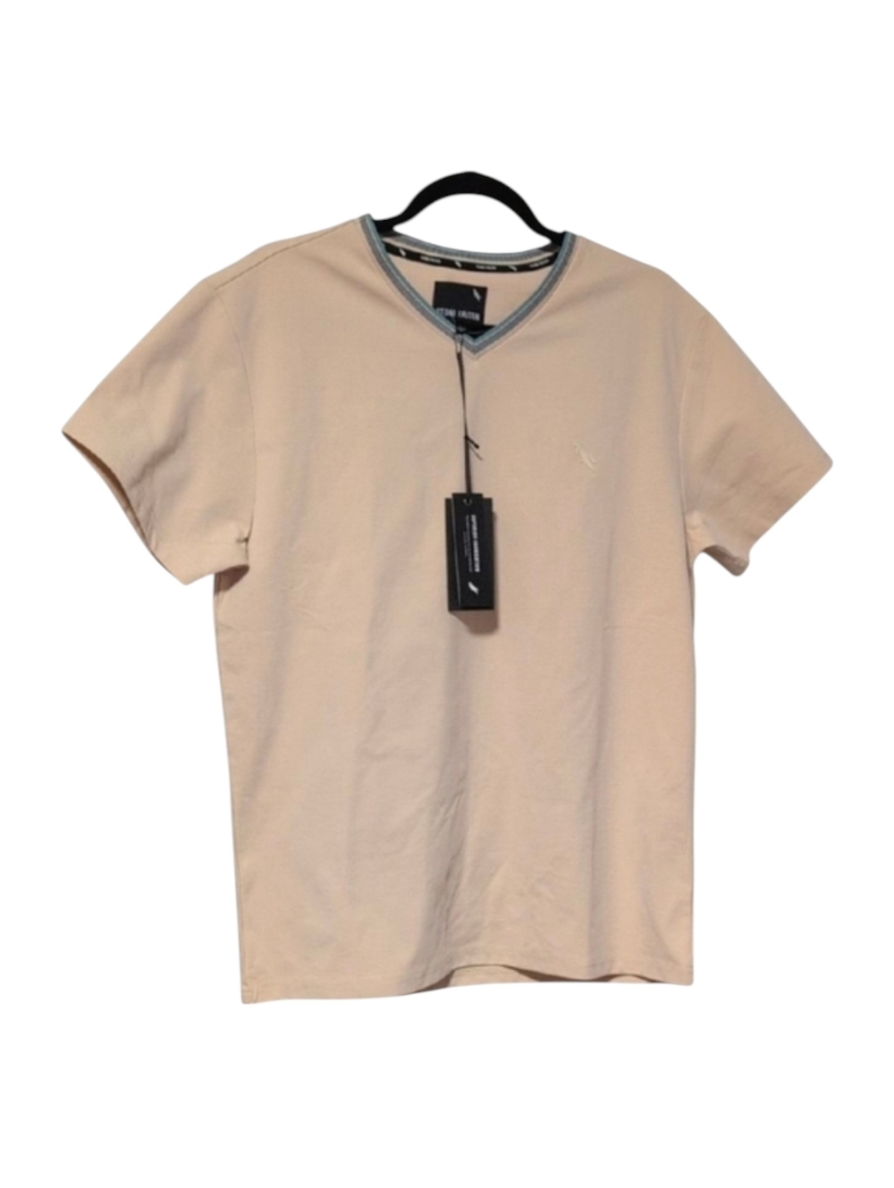 Stone Falcon V-Neck Sand Performance Shirt Size Large